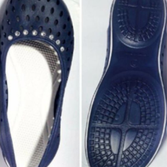 Lot of 10 Sling Back Blue Shoes w/ Embellishments Women's Size 7,8,10 WHOLESALE - Picture 1 of 3